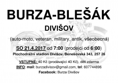 Burza- blešák Divišov 21.4.2018