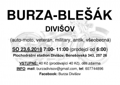 Burza- blešák Divišov 23.6.2018